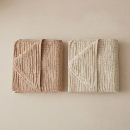 Cape de bain bébé mousseline coton — Douceur naturelle | Lunella